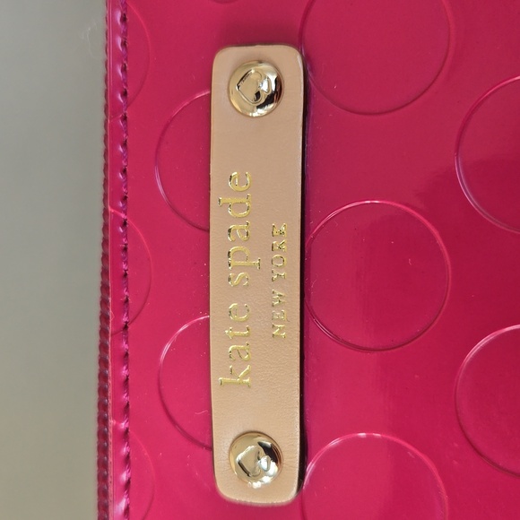 Never used KATE SPADE ♠️  Pouch bag Pink zipper top mini Pouch bag - Picture 2 of 12